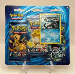 (402994) Pokemon XY Evolutions Black Kyurem 3-Pack Blister - Factory Sealed - Image 1