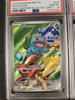 PSA 10 SEQUENTIAL Pokemon First Partner Illustration Series 1 Kanto Gem Mint - Image 3