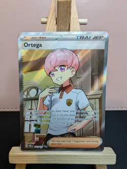 Pokemon TCG: Ortega 141/131 Full Art Trainer Holo - Prismatic Evolutions - NM - Image 1