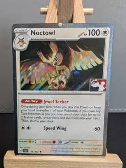 Noctowl 115/142 Holo Play! Prize Pack Series Pokemon TCG SCR Stellar Crown - Image 1