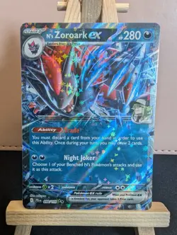 Pokemon TCG N's Zoroark ex 098/159 Journey Together Double Rare - English NM - Image 1