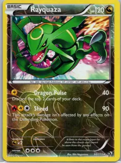 Pokemon TCG Rayquaza 93/113 Legendary Treasures Rev Holo MP - Image 1