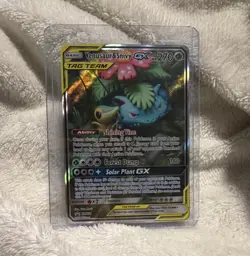 The Pokemon Company Venusaur & Snivy GX SM229 SM Promos TAG TEAM Holo ENG 270HP - Image 1