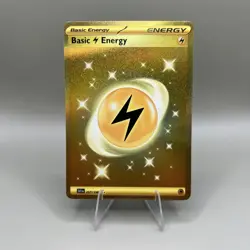 POKEMON SCARLET & VIOLET BASIC LIGHTNING ENERGY GOLD HYPER RARE 257/198 HOLO NM - Image 1