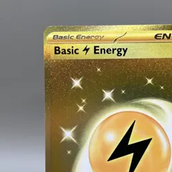 POKEMON SCARLET & VIOLET BASIC LIGHTNING ENERGY GOLD HYPER RARE 257/198 HOLO NM - Image 2