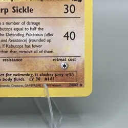 Vintage 1999 Pokemon TCG Kabutops 24/62 Fossil Rare ⭐ Unlimited Non-Holo - Image 4