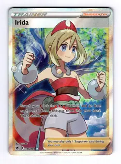 Irida (Full Art) SWSH10: Astral Radiance #186 (2022) Ultra Rare Holo NM Pokemon - Image 1