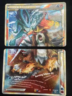 Pokemon TCG Suicune and Entei LEGEND (Both Halves) Unleashed 94+95/95 - Image 1