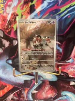 Pokemon TCG Mr. Mime 179/165 Scarlet & Violet 151 Illustration Rare NM NearMint - Image 1
