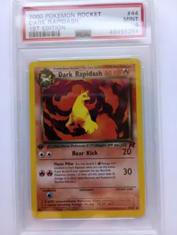 Pokemon 1x Dark Rapidash - Team Rocket - 1st Edition - #44 - PSA 9 - Image 1