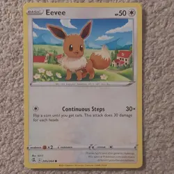 Nintendo Eevee 205/264 Common Fusion Strike Regular Unlimited English 2021 50HP - Image 1