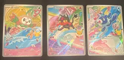 Popplio Rowlet Litten MEP 043 044 045 Pokemon 30th Anniversary First Partner NM - Image 1
