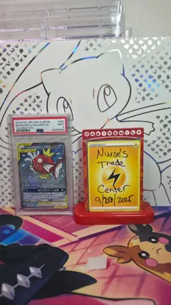 2018 POKEMON JAPANESE SUN & MOON TAG BOLT #099 FA/MAGIKARP & WAILORD GX PSA 9 - Image 1
