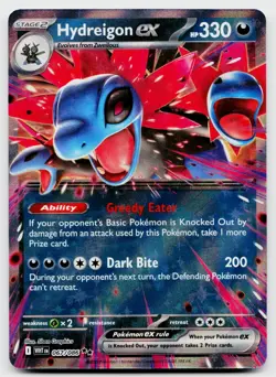 Hydreigon ex 067/086 Holo Double Rare White Flare Pokemon Near Mint - Image 1