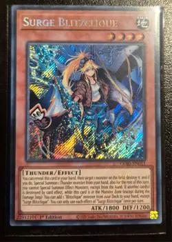 YuGiOh Surge Blitzclique CORI-EN011 Secret Rare SCR NM Englisch - Image 1