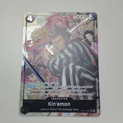 Bandai One Piece Kin'emon Foil Alternate Art Super Rare OP16-082 OP16 Eng - Image 2