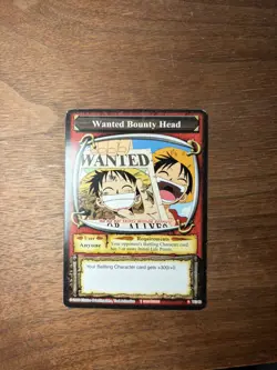 Monkey D. Luffy Vintage One Piece The Quest Begins Wanted Bounty Head 2005 HP - Image 1