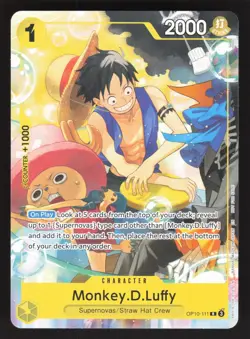 Monkey.D.Luffy OP10-111 Welcome Pack 2026 Vol 1 One Piece Promo NM - Image 1
