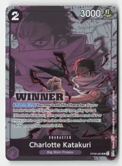 Charlotte Katakuri (Winner Pack 2025 Vol. 3) OP08-062 Promo One Piece Foil NM - Image 1