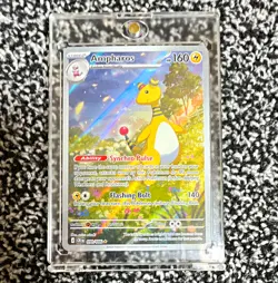 Pokemon TCG Ampharos 090/086 IR Chaos Rising Illustration Rare NM - Image 1