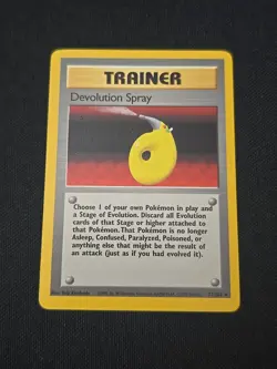 Devolution Spray 072/102 Base Set Regular Black Star Rare WOTC Pokemon TCG LP - Image 1