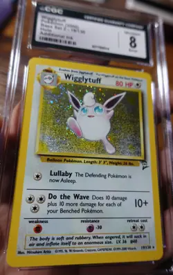 Wigglytuff 19/130 CGC 8 Additional Ink Error Misprint Pokemon Card Graded - Image 5