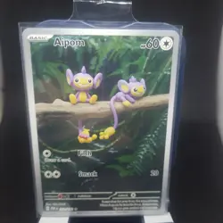 Aipom 211/182 Illustration Rare Paradox Rift Pokemon TCG Card Near Mint IR Holo - Image 1