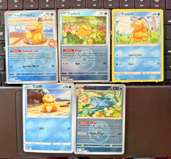 Pokemon TCG Psyduck Golduck Lot (5) Rev Holo Regular Various Sets NM Cards - Image 1