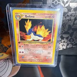 Quilava 46/111 Neo Genesis Regular 1st Edition Pokemon - Image 1