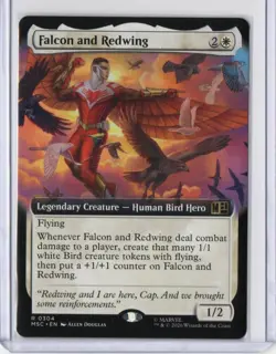 Falcon and Redwing (Extended Art) MSC R Commander: Marvel Super Heroes 304 NM - Image 1