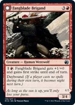 NM - Fangblade Brigand [MID - 139] Innistrad: Midnight Hunt - Image 1
