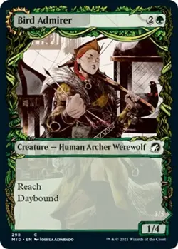 NM Foil - Bird Admirer (Showcase) [MID - 298] Innistrad: Midnight Hunt - Image 1