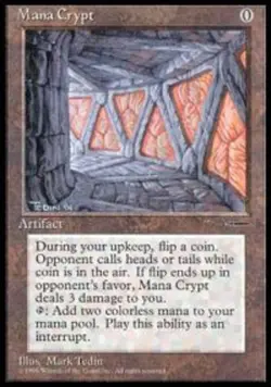 [1x] Mana Crypt - Book Promos Slight Play, English Book Insert Promos MTG Magic - Image 1