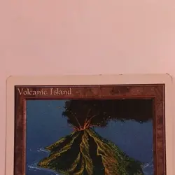 Magic: The Gathering Volcanic Island Unlimited Edition Land Card English Rare - Image 3