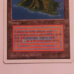 Magic: The Gathering Volcanic Island Unlimited Edition Land Card English Rare - Image 4