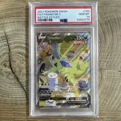 Pokemon TCG : Battle Styles - Tyranitar V 155/163 Alt Art PSA 10 - Image 1