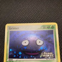 Pokemon TCG EX Team Rocket Returns Grimer Holo Stamped Teardrop Swirl - NM/Mint - Image 3