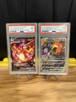 Pokemon TCG Charizard VMAX SWSH261 & VSTAR SWSH262 PSA 9 Ultra Premium Coll. - Image 1