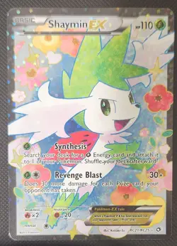 Shaymin EX RC21/RC25 Rare Ultra Legendary Treasures Pokemon MP - Image 1
