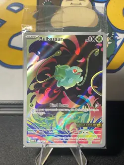 Pokemon TCG Bulbasaur - (Mega Evolution Stamped) 133/132 Box Topper Promo SEALED - Image 1