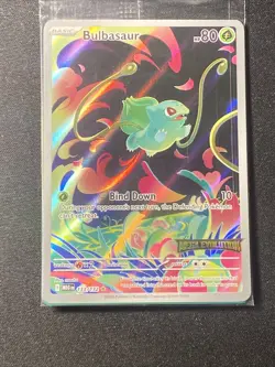 Pokemon TCG Bulbasaur - (Mega Evolution Stamped) 133/132 Box Topper Promo SEALED - Image 5