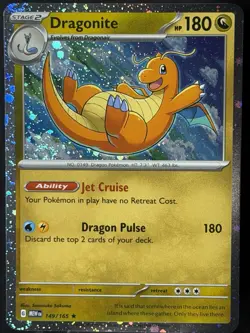 Dragonite 🌀SWIRL 149/165 Cosmos Holo 151 Sam’s Club Promo Pokemon TCG NM - Image 1