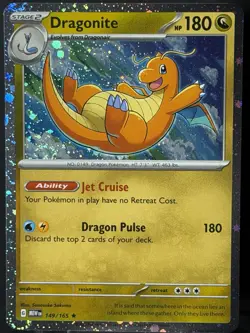 Dragonite 🌀SWIRL 149/165 Cosmos Holo 151 Sam’s Club Promo Pokemon TCG NM - Image 5