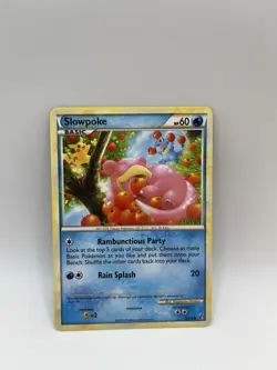 Nintendo Pokemon TCG Slowpoke 66/90 Undaunted 2010 Common Regular Pikachu Cameo - Image 1