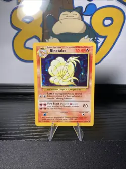 Ninetales 012/102 Pokemon TCG Base Set Unlimited Holo Rare Vintage 1999 WOTC - Image 3