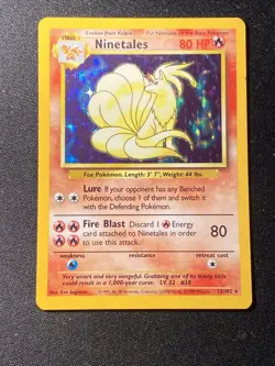 Ninetales 012/102 Pokemon TCG Base Set Unlimited Holo Rare Vintage 1999 WOTC - Image 5