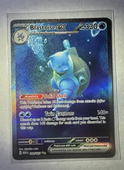 Blastoise EX 200/165 Pokemon Scarlet And Violet 151 SAR/SIR NM *Pack Fresh* - Image 1