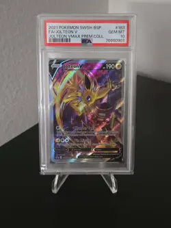 PSA 10 - 2021 POKEMON SWSH BLACK STAR PROMO #183 FULL ART/JOLTEON V - Image 1