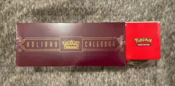 BRAND NEW 2025 Pokemon TCG Holiday Calendar + MOON Poke Ball Tin - Image 2