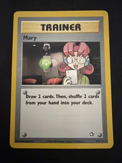Pokemon TCG Mary Neo Genesis 87/111 Regular Unlimited Rare NM - Image 1